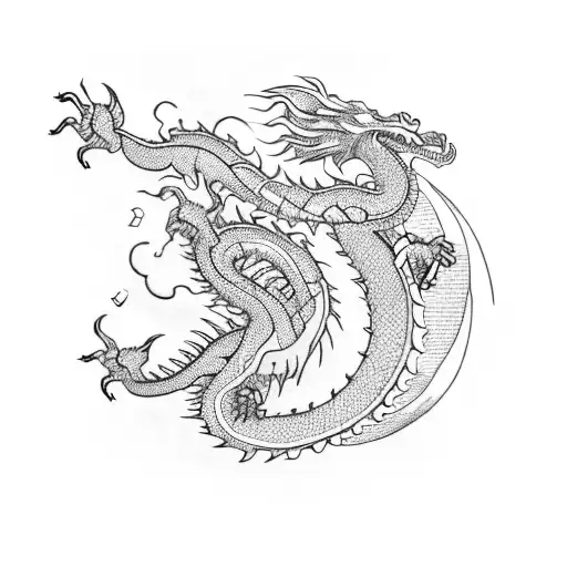  cry now laugh later, dragon tattoo design idea