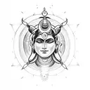 shiva third eye tattoo design idea