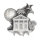 Palm Tree tattoo design idea