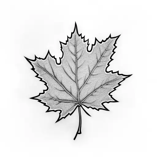 Maple Leaf tattoo design idea