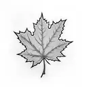 Maple Leaf tattoo design idea