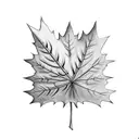 Maple Leaf tattoo design idea