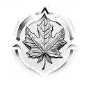 Maple Leaf tattoo design idea