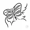 mariposas azules tattoo design idea
