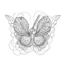 mariposas azules tattoo design idea