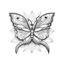 mariposas azules tattoo design idea