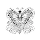mariposas azules tattoo design idea