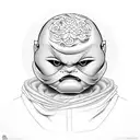 daruma tattoo design idea