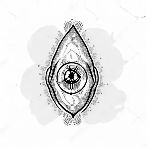 nuclear bomb with flowers tattoo design idea