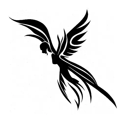angel Given chocolate tattoo design idea