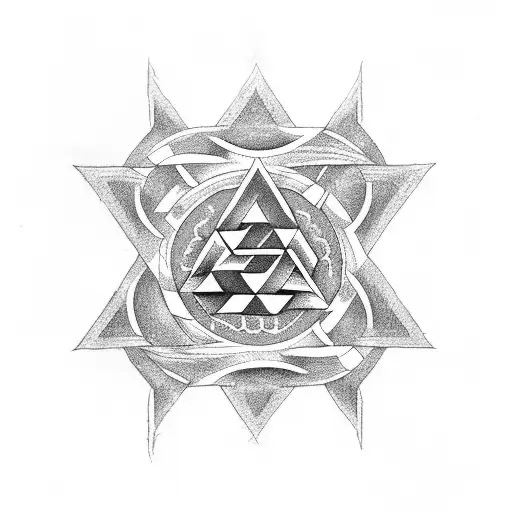 Valknut Symbol tattoo design idea