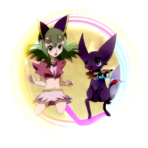 shiny Espeon with a pokeball tattoo design idea