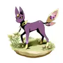 shiny Espeon with a pokeball tattoo design idea