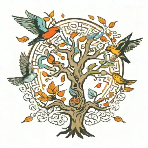 311+ Tree With Birds Flying Away Tattoo Ideas in 2026 - BlackInk AI