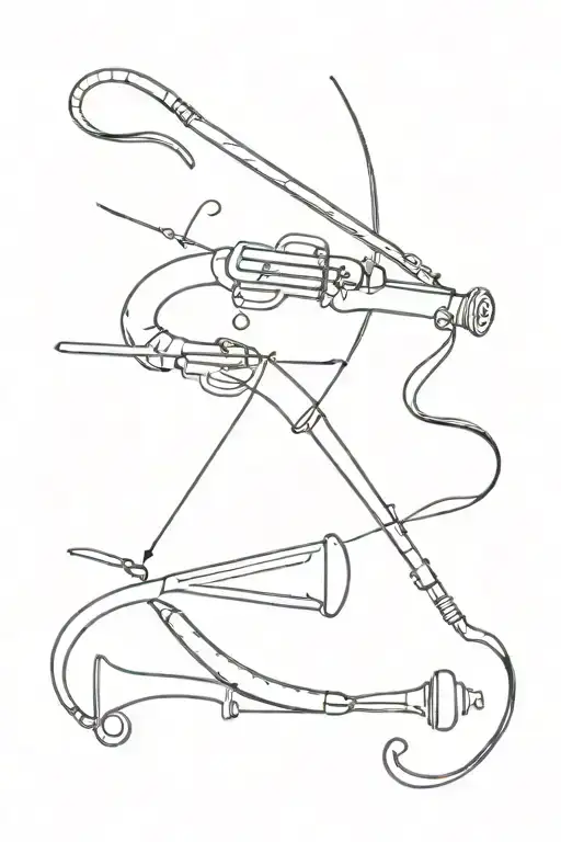 capoeira instruments tattoo design idea