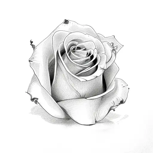 NLMB with roses tattoo design idea