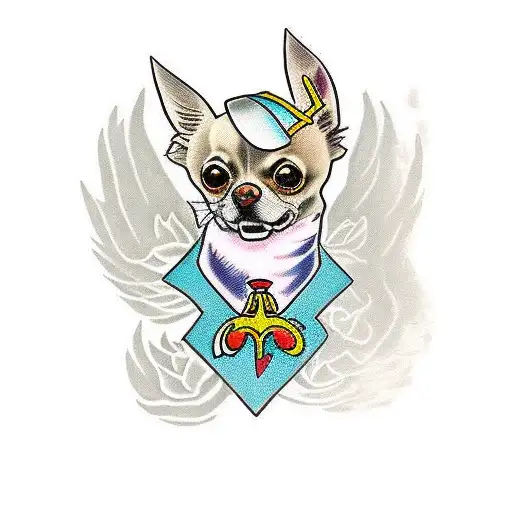 Chihuahua Warhammer  tattoo design idea