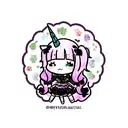 Goth Unicorn tattoo design idea