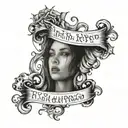 skin rip with quote everything happens for a reason tattoo design idea