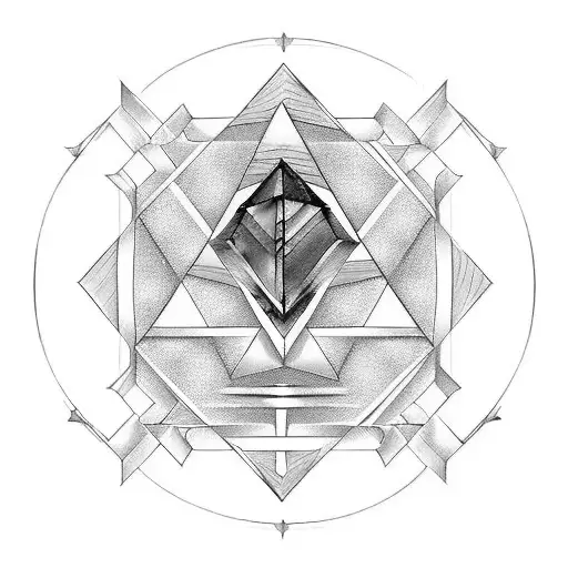 violin transition amethyst tattoo design idea
