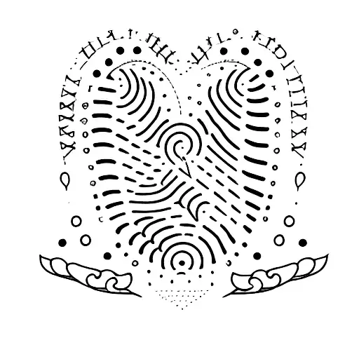 A dotwork style half-sleeve tattoo featuring a timeline of important moments in your relationship with your husband tattoo design idea