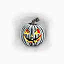 pumpkin tattoo design idea