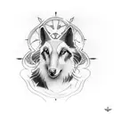 good shepherd tattoo design idea