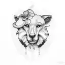 good shepherd tattoo design idea