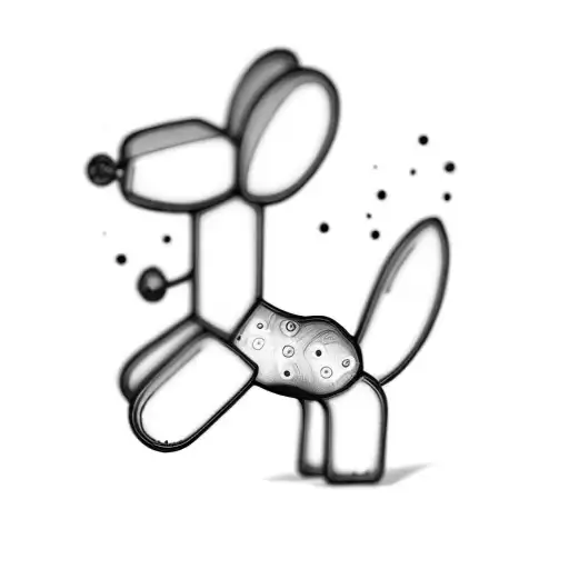 a balloon dog tattoo design idea