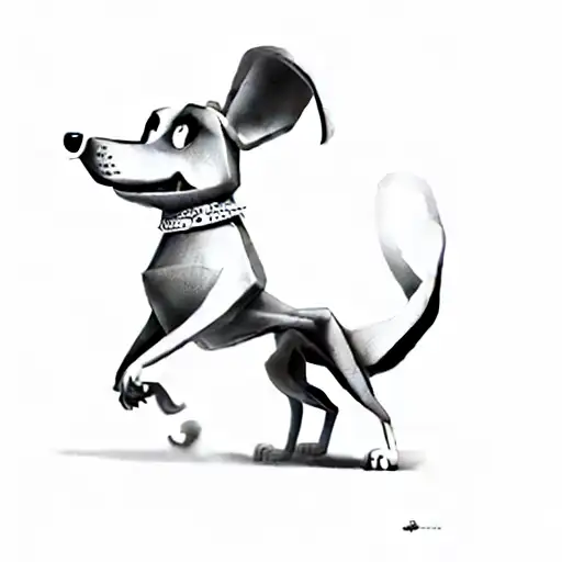 a balloon dog tattoo design idea