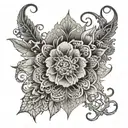 lace gothic inspired tattoo tattoo design idea