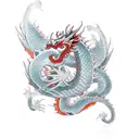 tiny dragon  tattoo design idea