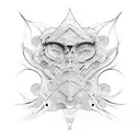 psychedelic music score with fractals tattoo design idea