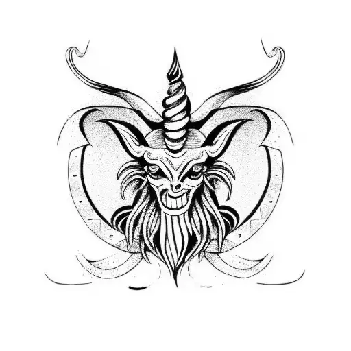 baphomet tattoo design idea