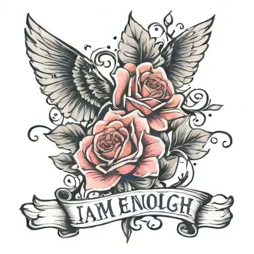 I Am Enough ; tattoo design idea