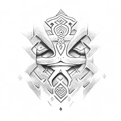 polynesian arm band tatoo with a gap for word between it tattoo design idea