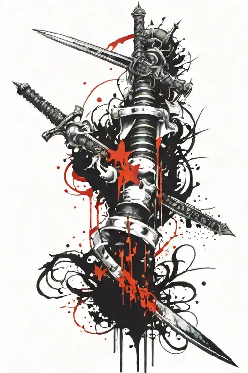 spine tattoo with sword meaningful tattoo tattoo design idea