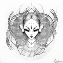 human tattoo design idea