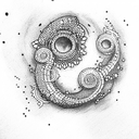 human tattoo design idea