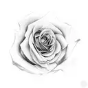 rose filler tattoo design idea