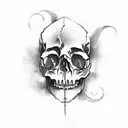 Skull tattoo design idea