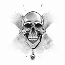 Skull tattoo design idea