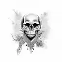 Skull tattoo design idea
