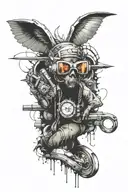 90s hiphop tattoo design idea