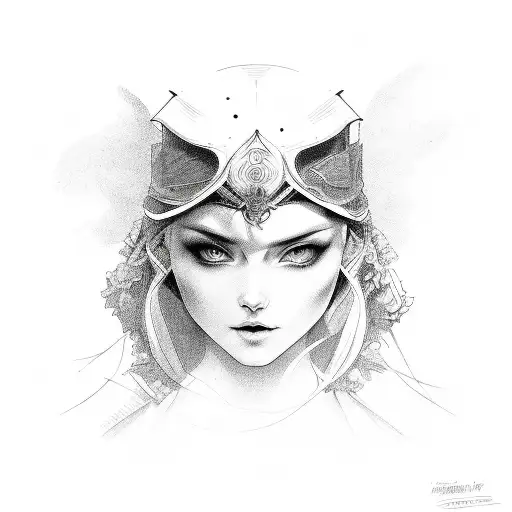 The light in your eyes and The dark in your heart tattoo design idea