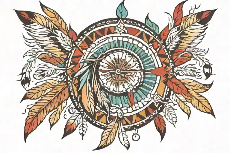 Native American tattoo design idea