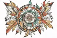 Native American tattoo design idea