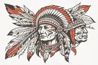 Native American tattoo design idea