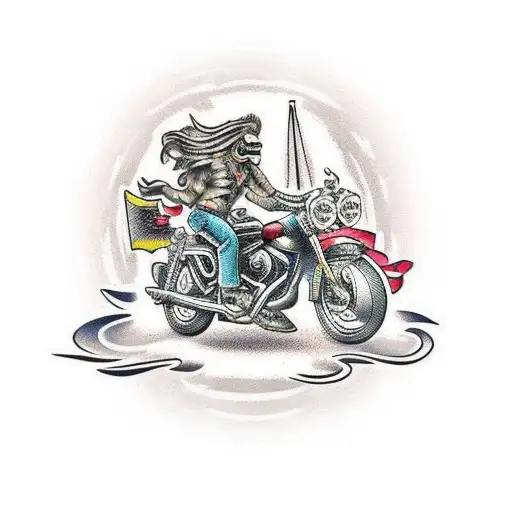 biker tattoo design idea