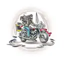biker tattoo design idea